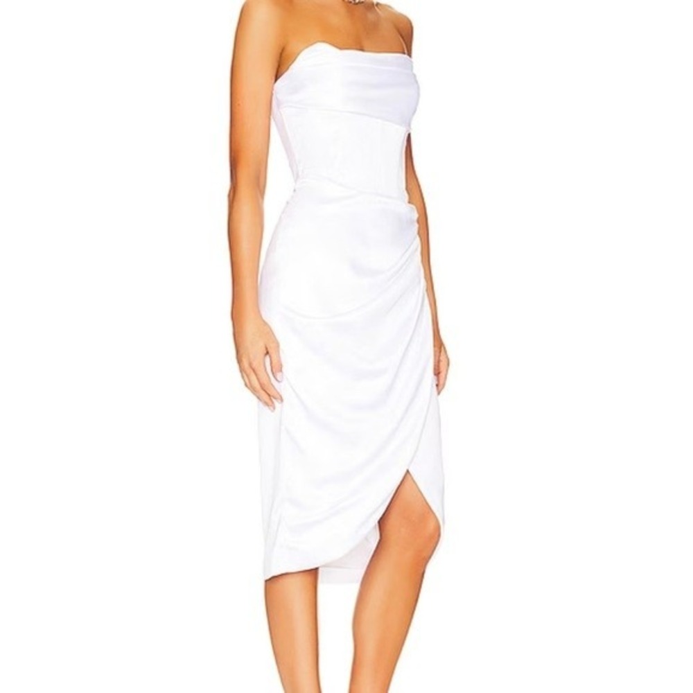 Bardot Revolve Jamila Corset Dress Orchid White XS / US 2‎ - Picture 3 of 16